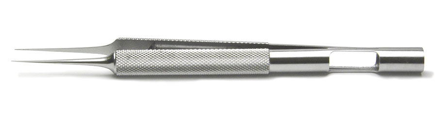 Round Hollow Handled Forceps, 14cm, Straight