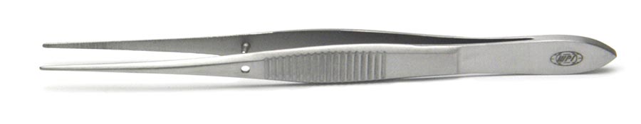 Iris Forceps, 10cm, Straight, Serrated