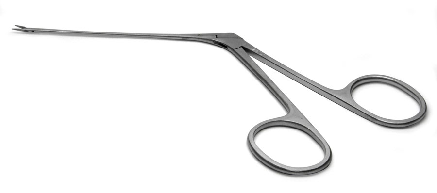 Alligator Forceps, 8cm, 0.5x4.5mm Serrated Jaws