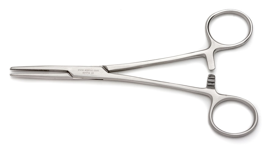 Kelly-Rankin Hemostatic Forceps, 15.5 cm, Straight, German