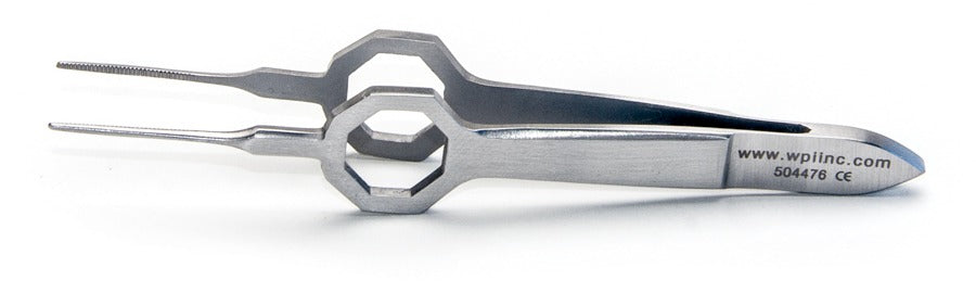 Foerster Forceps, 10.2 cm, Straight, Serrated