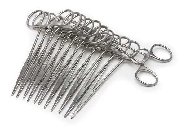 Halstead Mosquito Forceps, 12.5cm, Straight, 12-pack