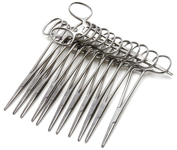 Kelly Forceps, 14cm, Straight, 12-pack