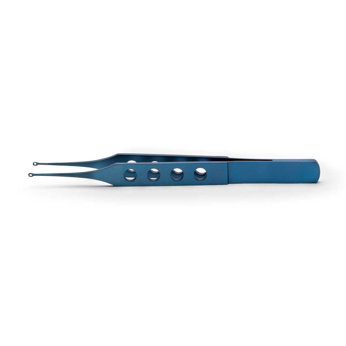 Fechtner Conjunctiva Forceps, 11cm, Straight, 1mm Rings, Titanium