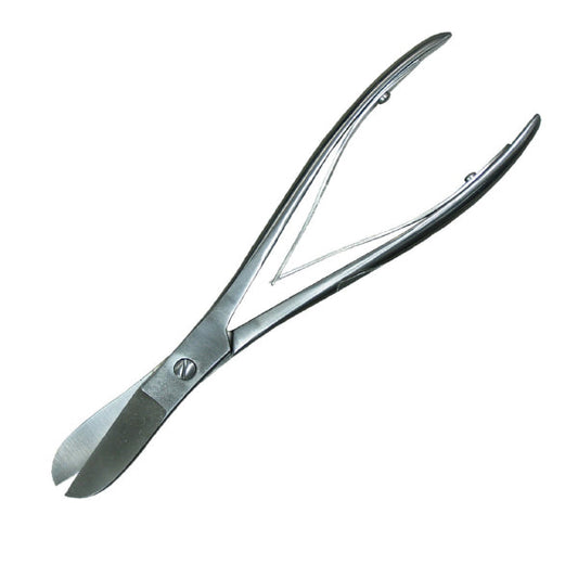 RIB SHEARS PLAIN CURVED SCREW LOCK, 9"