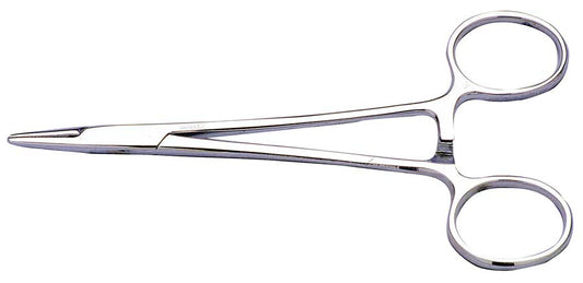 Halsey Needle Holder, 14cm, Straight, Serrated