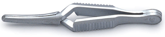 Dieffenbach Bulldog Clamp, 6.5cm, Curved, Serrated