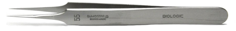 Dumont Tweezers #55, 11cm, Straight, 0.05x0.01Tips, Dumostar