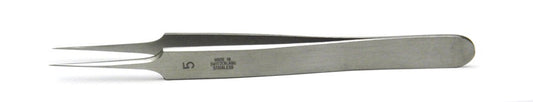 Dumont Tweezers #5, 11cm, Straight, 0.1 x 0.06mm Tips