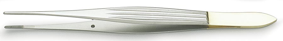 McIndoe Dressing Forceps,17.7cm, Straight, Serrated, German, Tungsten Carbide