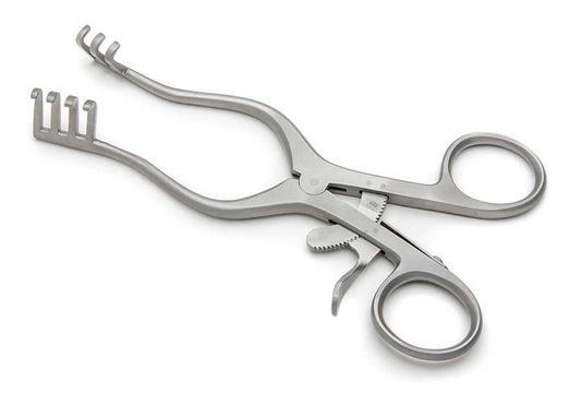 Weitlaner Retractor, Self-Retaining, 14cm, 3x4 Blunt Prongs