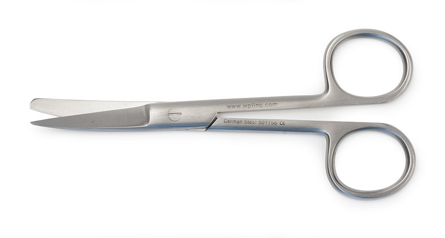 Operating Scissors, 11.5cm, Sharp/Blunt, Curved