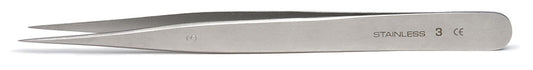 Economy Tweezers #3, 11cm, 0.2x0.4mm Tips