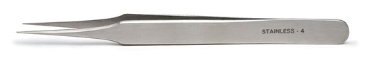 Economy Tweezers #4, 11cm, 0.4x0.45mm Tips