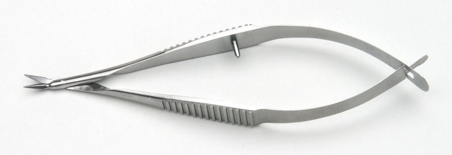 McPherson-Vannas Scissors, 8cm, Angled, 5mm Blades