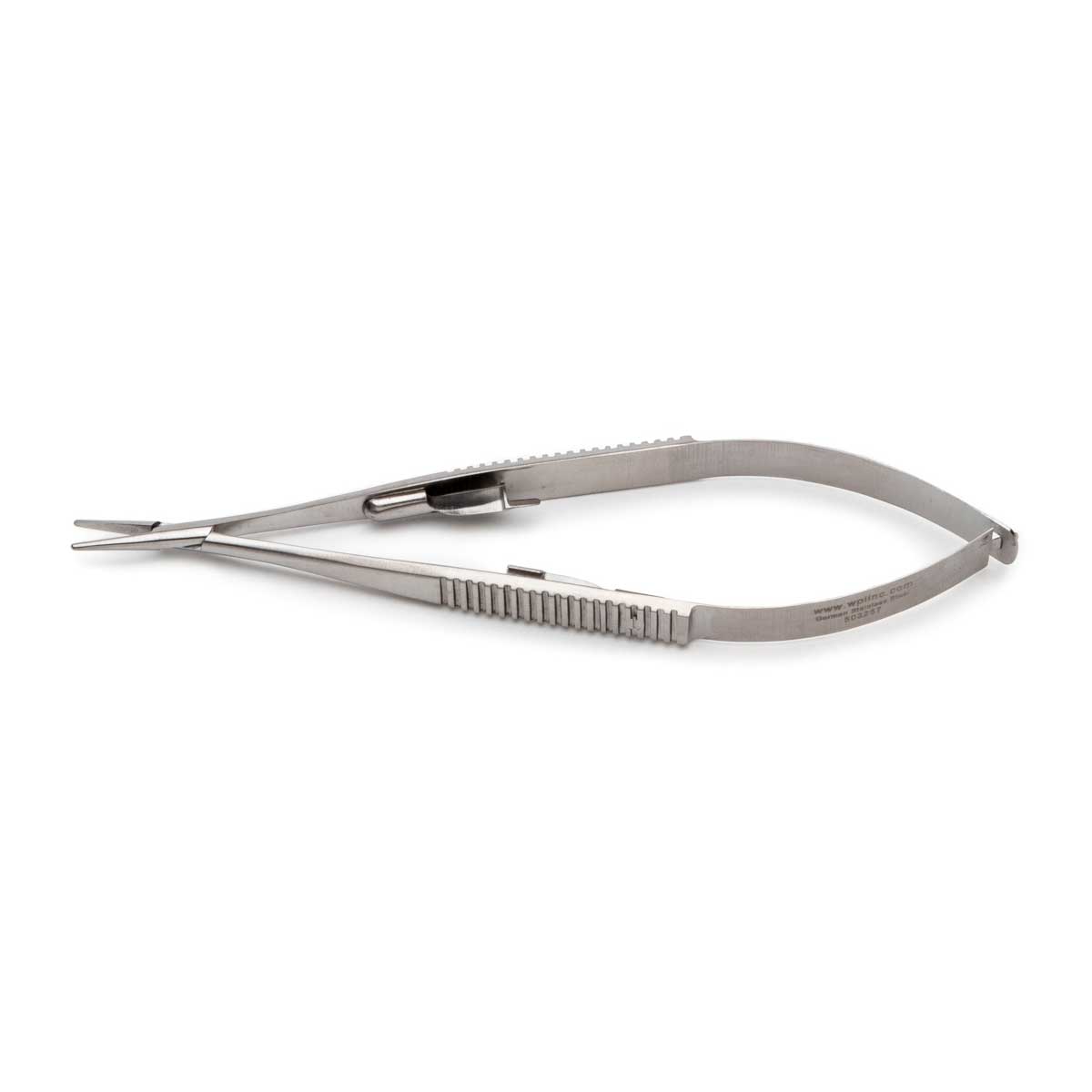 Castroviejo Needle Holder with Lock, 14cm, Straight, Smooth Tips