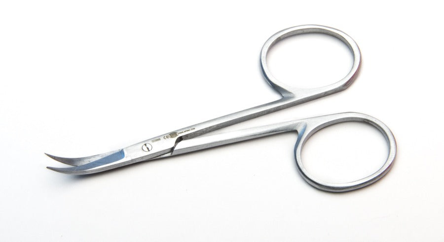Mini Dissecting Scissors, 8.5cm, Curved, Sharp tips