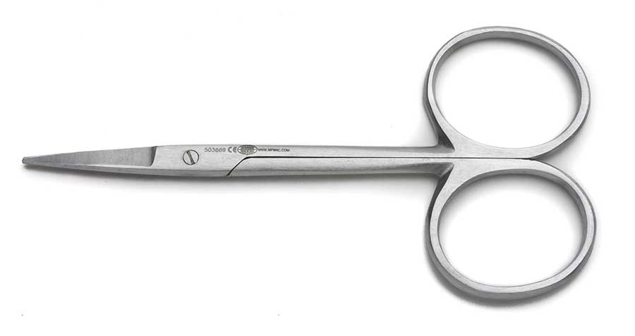 Mini Dissecting Scissors, 8.5cm, Straight, Blunt tips