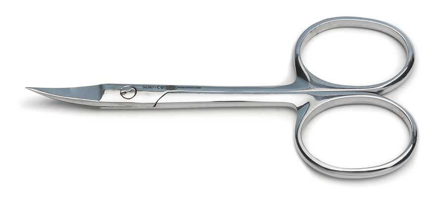 Mini Iris Scissors, 8cm, Curved, Sharp Tips