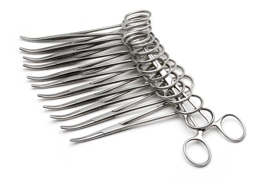 Kelly Forceps, 12cm, Curved, 12-Pack