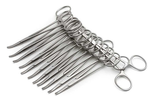 Halstead Mosquito Forceps, 12.5cm, Curved, 12-pack
