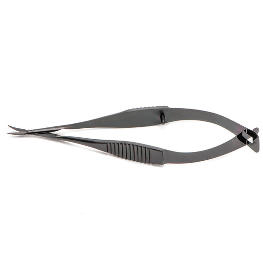 Vannas Tubingen type, 8cm, Ceramic Coated, Curved
