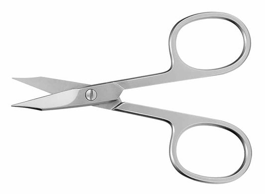 WPI Swiss Scissors, 9cm, curved, beveled tips