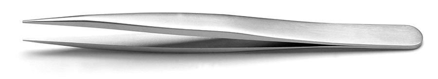 Swiss High Precision Tweezers, 12 cm, Straight, Thick, Anti-Acid, Anti-Magnetic
