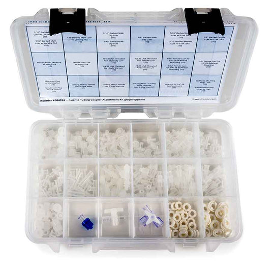 Luer-to-Tubing Coupler Assortment Kit (polypropylene)