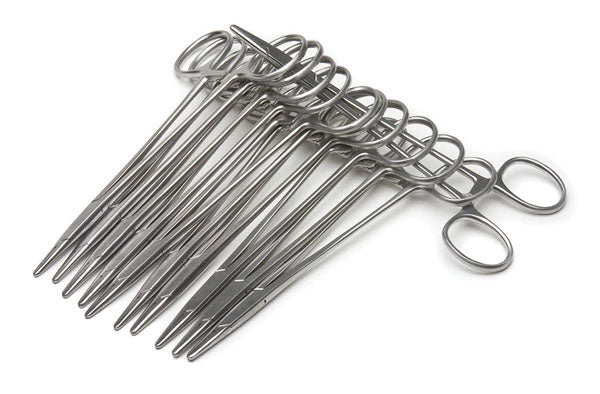 Crile Wood Needle Holders, 15cm, Straight, 12-pack