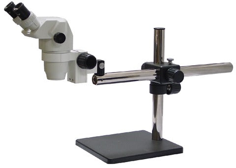 Precision Stereo Zoom Trinocular Microscope (III) on Boom Stand