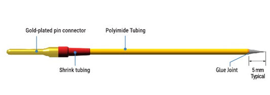 Tungsten Profile C, 76 mm long, 0.356 mm shaft-TM33B10KTH