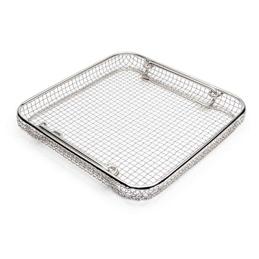 Crimped Wire Mesh Sterilization Baskets, Tilted Handles-WP-4407CW