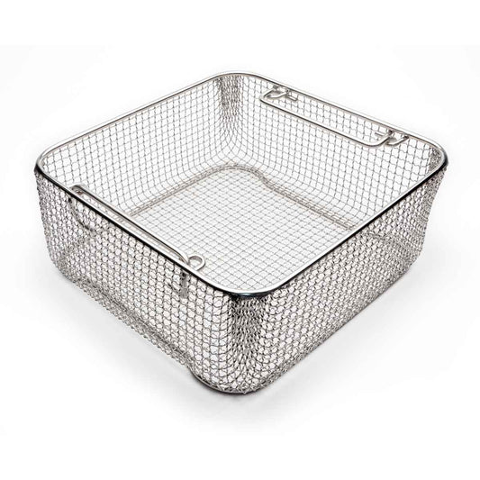 Classic Crimped Wire Mesh Sterilization Baskets, Tilted Handles-WP-4410ER