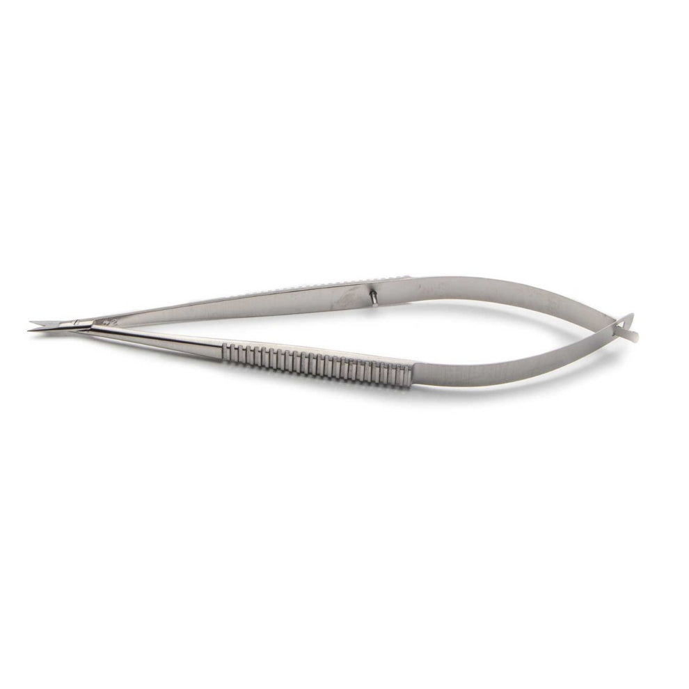 Student Micro Surgery Scissors Curved Blades Flat Handle,15cm ...