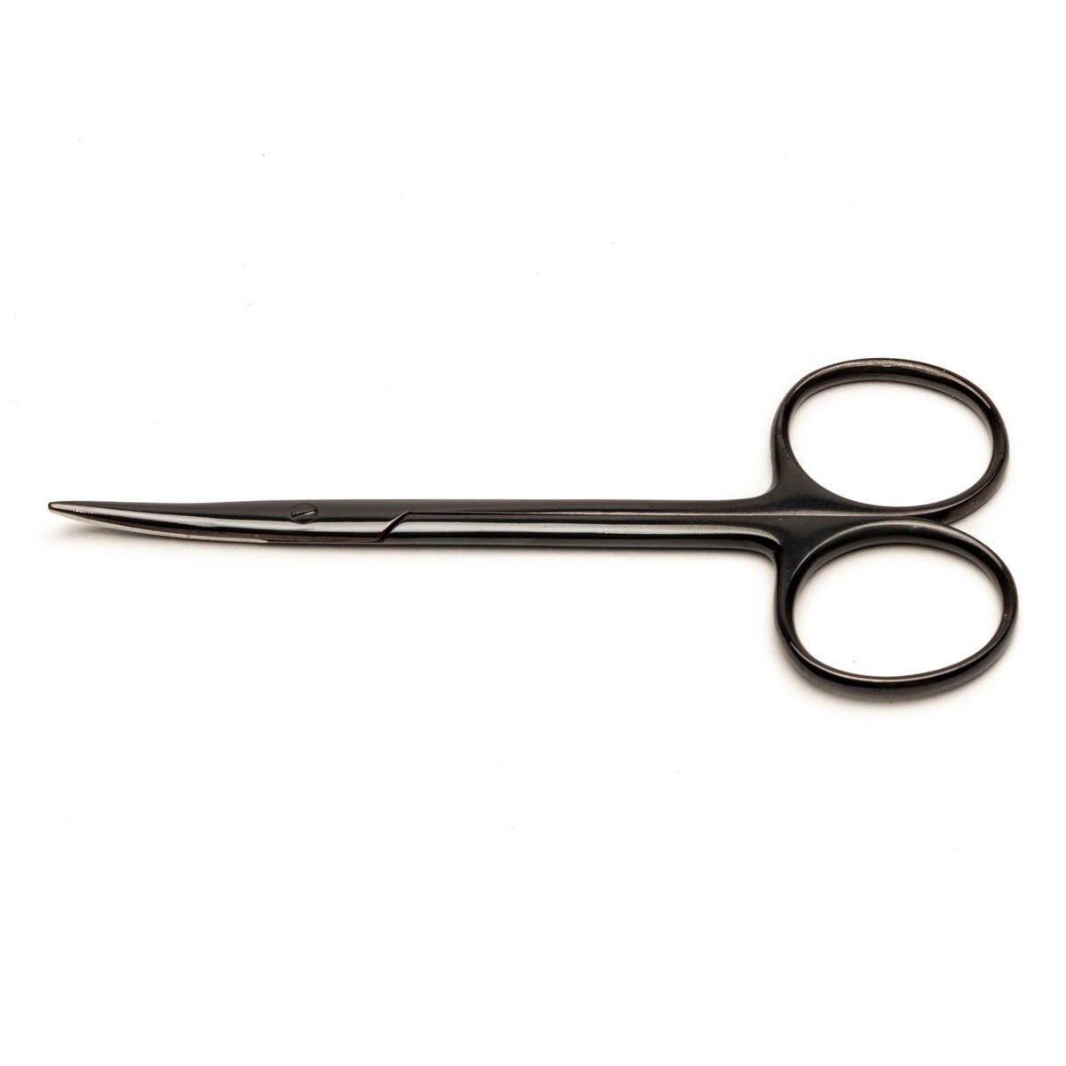 Starbismus scissors, 12 cm, Straight, Black, Round Tips